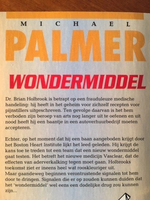 Foto 2 van Wondermiddel - Michael Palmer