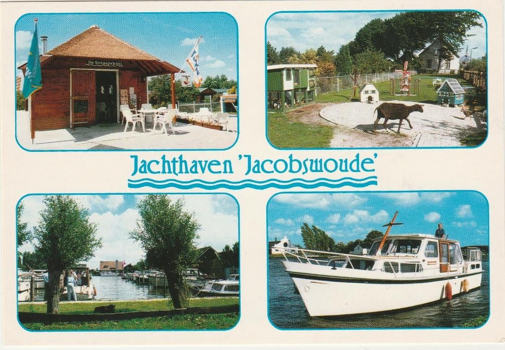 WOUBRUGGE Jachthaven Jacobswoude, Verzamelen, Ansichtkaarten | Nederland, Ongelopen, Zuid-Holland, 1980 tot heden, Verzenden