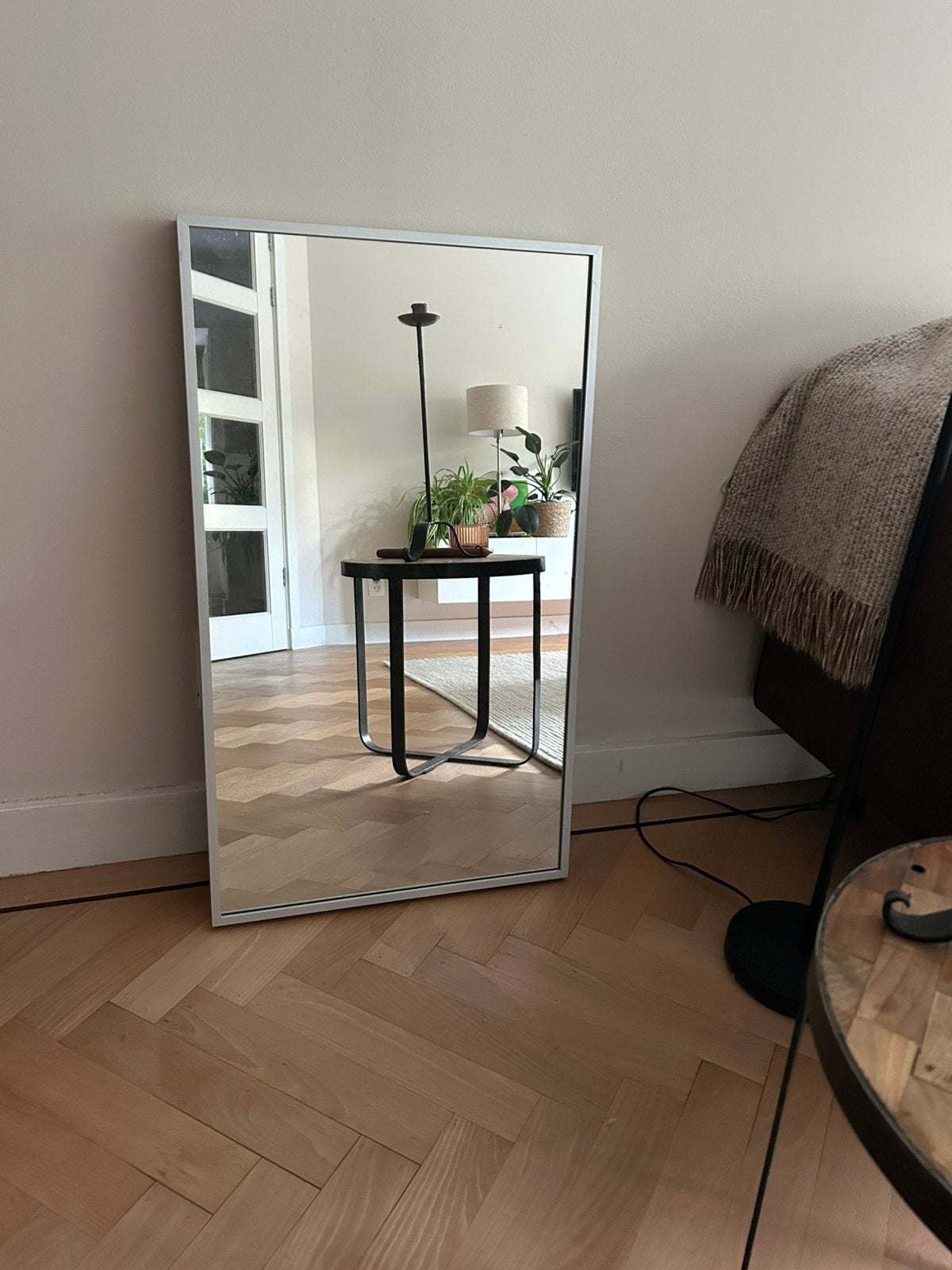 Mooie spiegel 40 x 87cm, Ophalen, Minder dan 50 cm, Zo goed als nieuw, Minder dan 100 cm