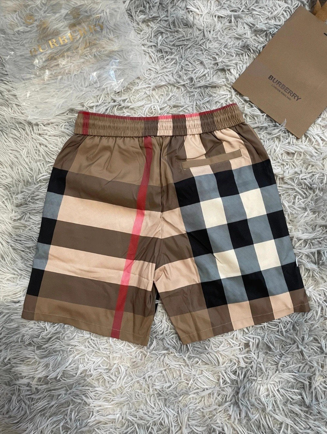 burberry zwembroek, Verzenden, Maat 48/50 (M), Beige, Burberry