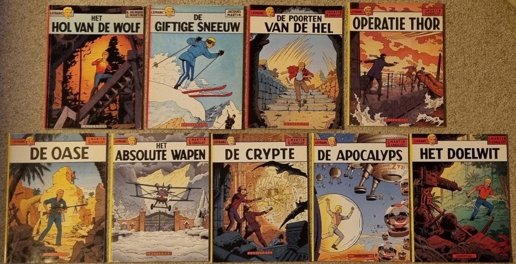 LEFRANC | nr.1 t/m 9 | Jacques Martin | Casterman | 1e druk, Boeken, Stripboeken, Gelezen, Ophalen of Verzenden, Jacques martin