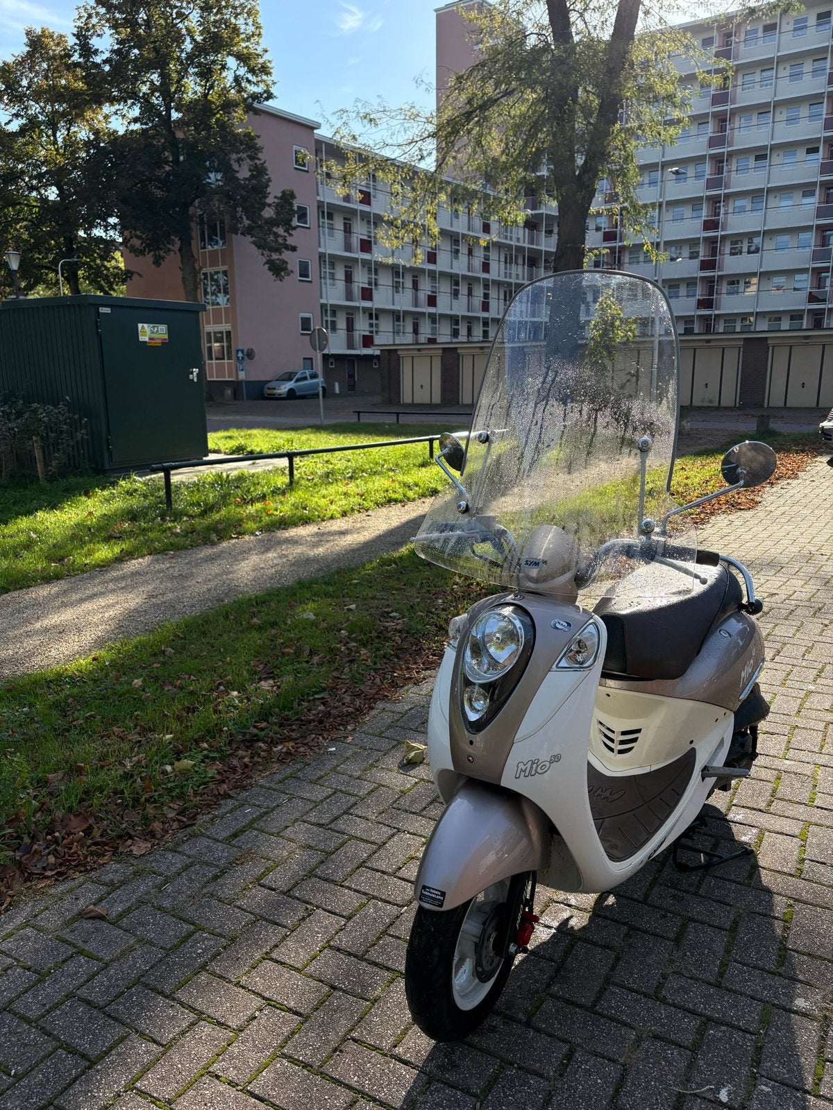 SYM Mio 50 Scooter - Goed onderhouden, inclusief windscherm, Ophalen, Gebruikt, Benzine, SYM