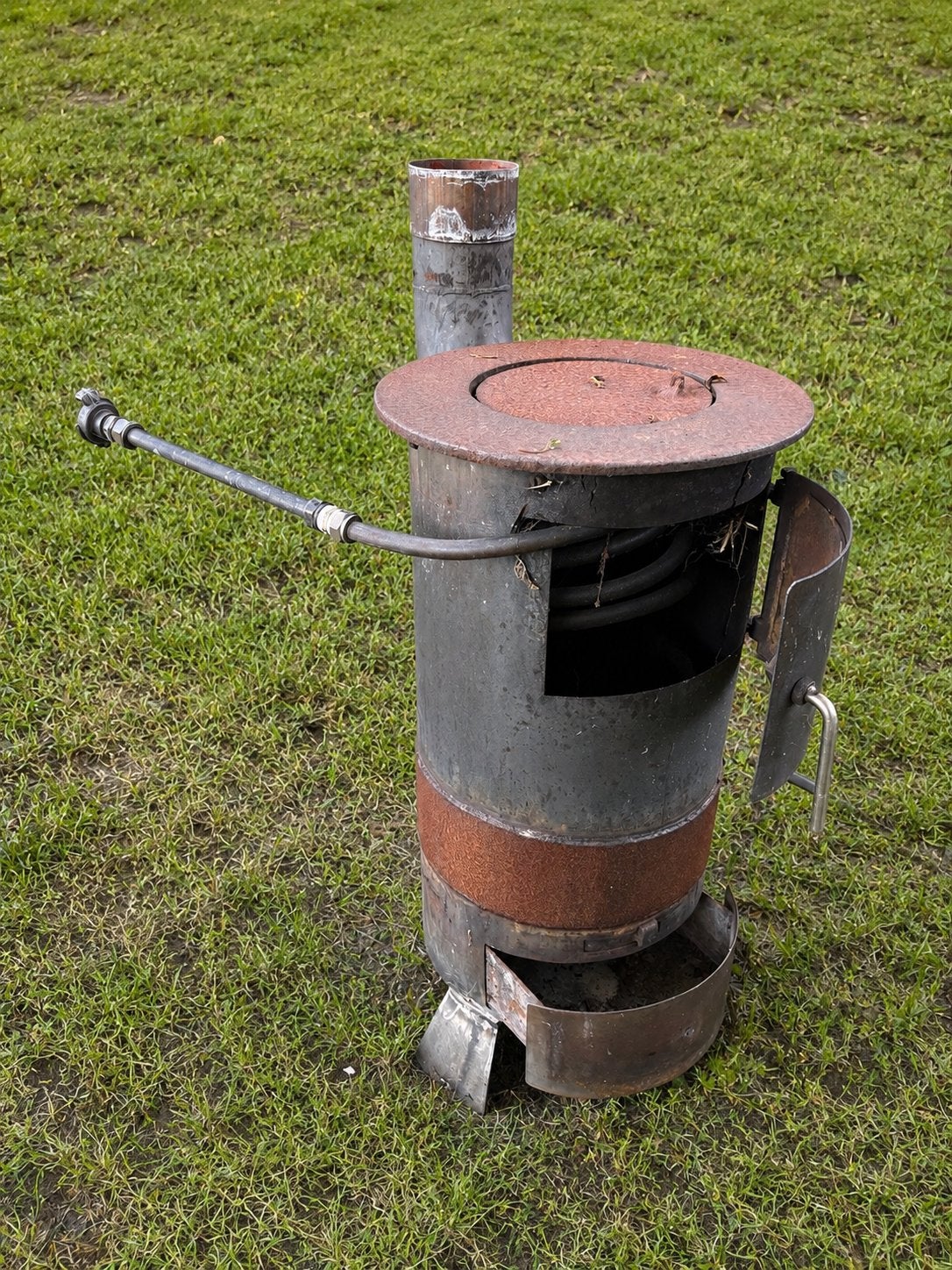 Kachel voor hottub, Ophalen, Gebruikt, Houtkachel, Vrijstaand