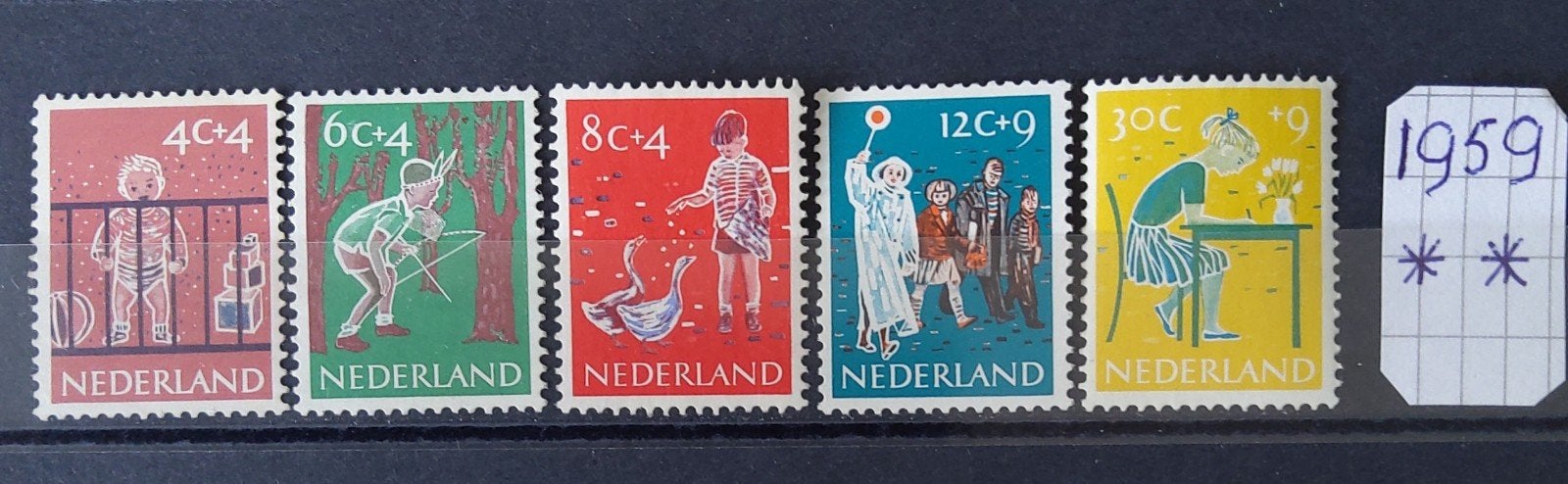 KINDERZEGELS  1959, Postzegels en Munten, Postzegels | Nederland, Ophalen of Verzenden, Postfris