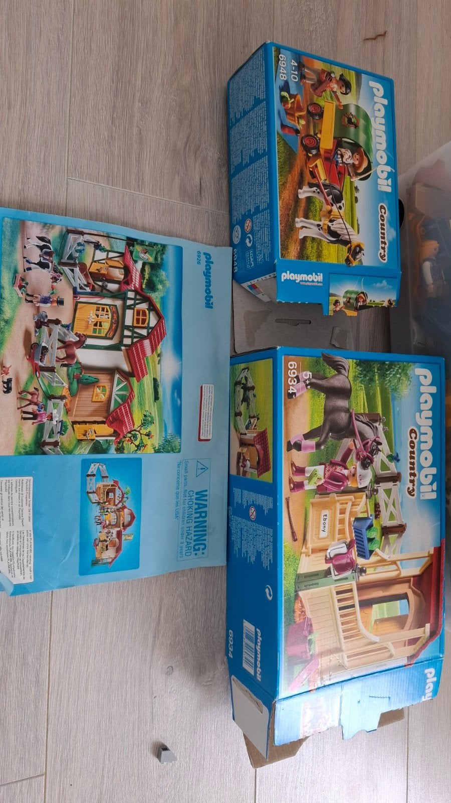 Playmobil Country sets met paardenmanege en Schleichpaarden, Ophalen, Gebruikt, Gebouw, Complete set