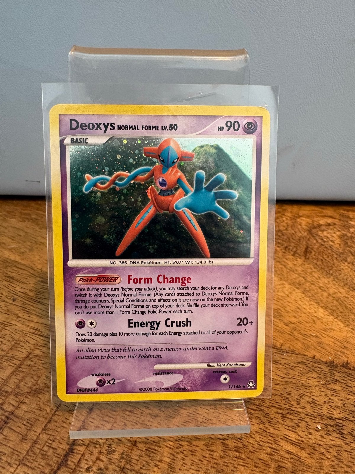 Deoxys Normale Vorm LV.50 Pokémon Kaart 1/146, Ophalen of Verzenden, Zo goed als nieuw, Losse kaart
