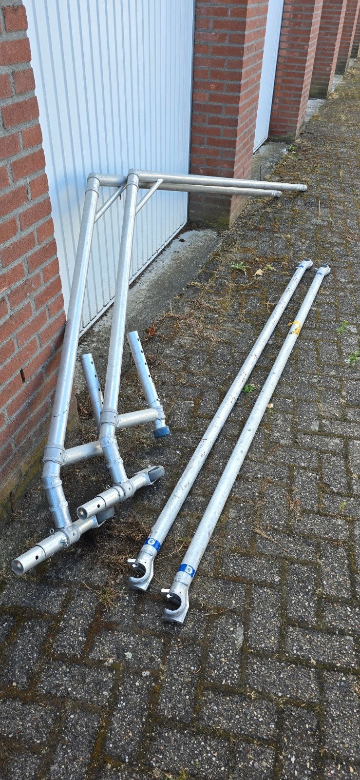 Frame voor doorwerktent excl. zeil., Ophalen, Gebruikt, Gevelsteiger, 2 tot 5 meter