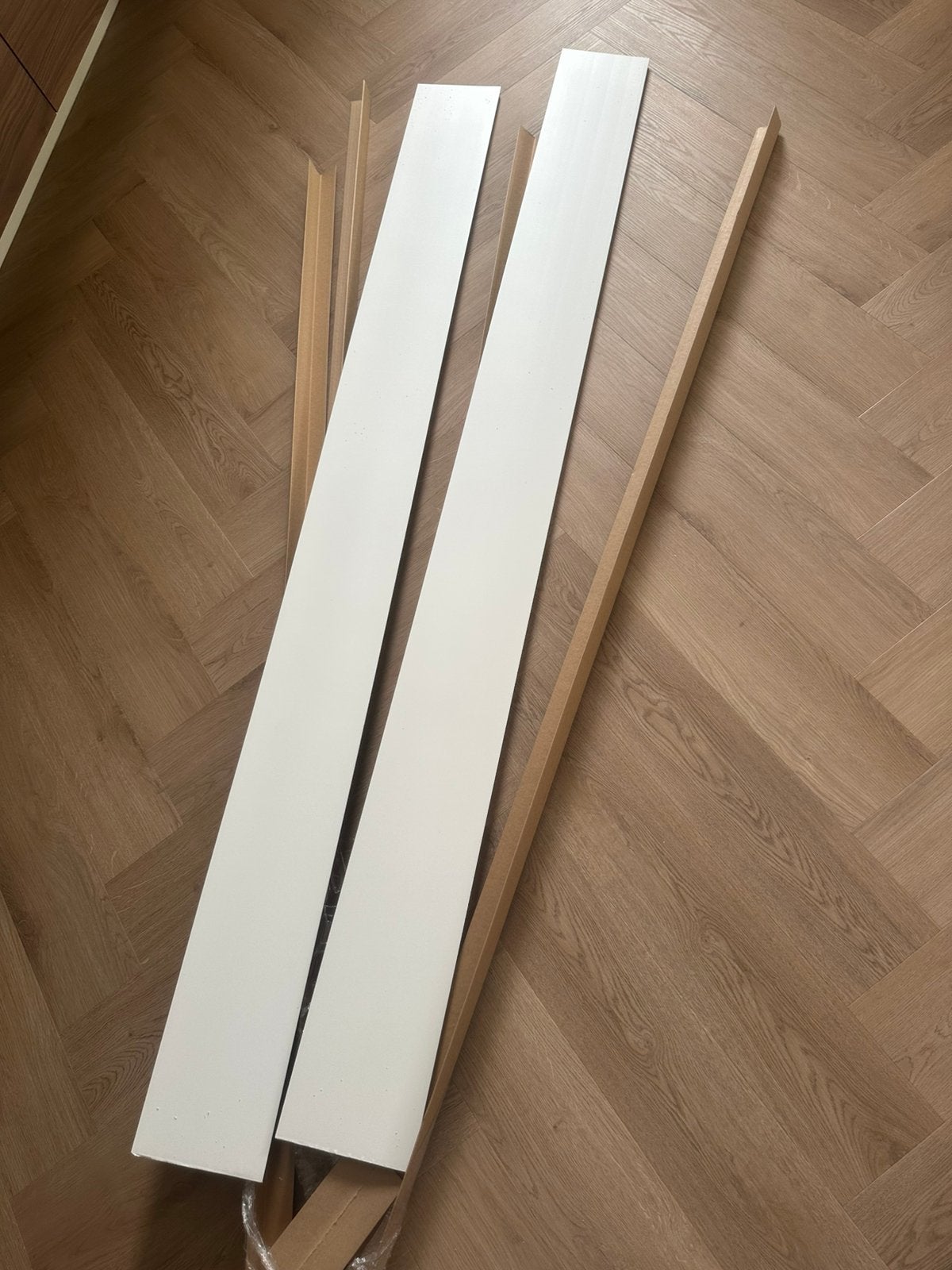 Keukenplinten 2x mat wit - 18x200cm, Ophalen, Overige materialen, Nieuw, 200 tot 250 cm