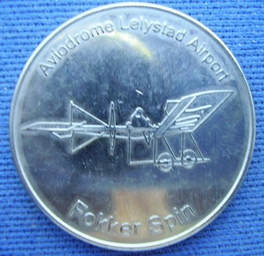 Dutch Heritage Coin, Aviodrome Lelystad Airport, Fokker Spin, Ophalen of Verzenden, Overige materialen, Nederland