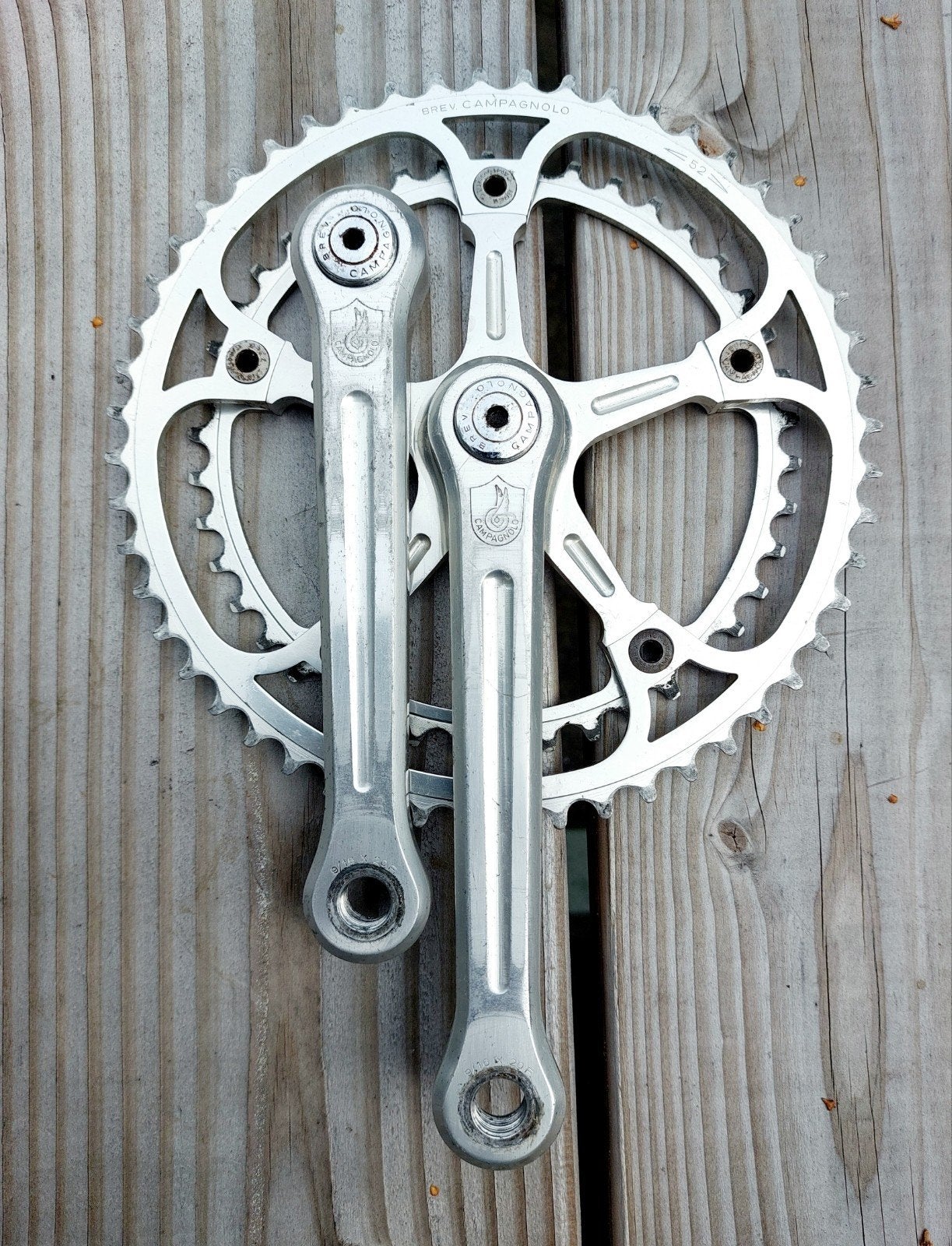 Campagnolo Super Record Crankstel 170 Strada, Crankstel of Pedalen, Gebruikt, Campagnolo, Ophalen of Verzenden