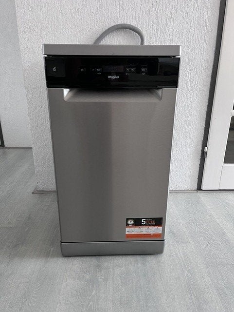 Whirlpool Smalle Vaatwasser 10 couverts (45cm) RVS, Ophalen, Gebruikt, Eco programma, Minder dan 10 liter