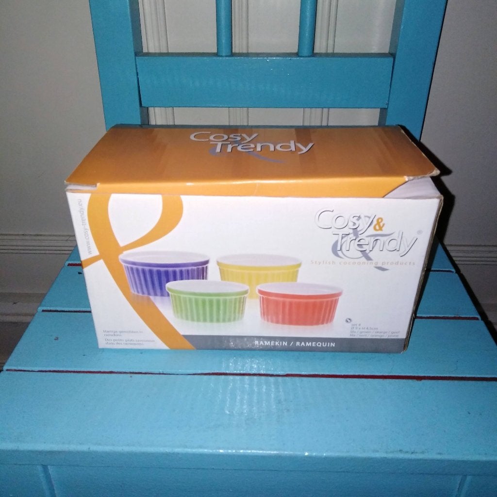 Ramekin schaaltjes Cosy Trendy 4 stuks, Ophalen, Overige stijlen, Aardewerk, Schaal of Schalen