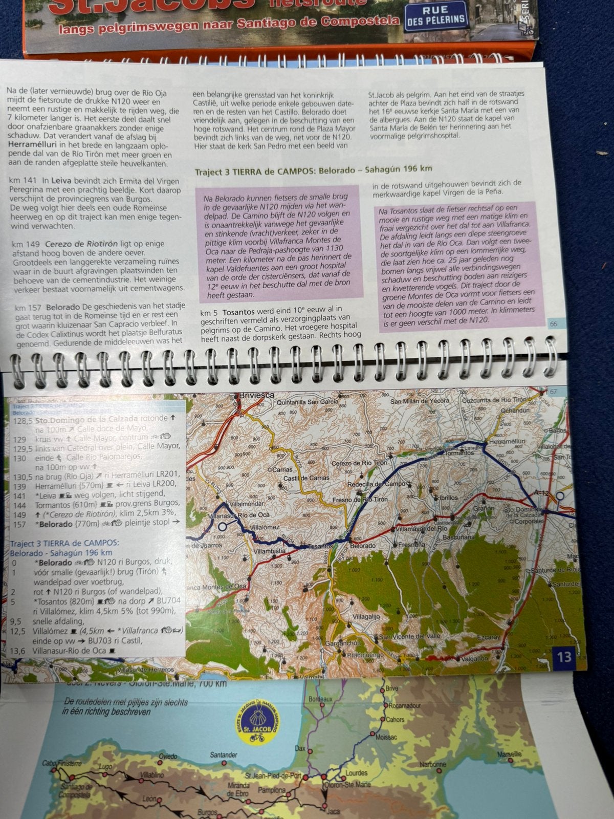 Santiago de Compostella. De reisgids. Fietsroute, Overige merken, Europa, Ophalen of Verzenden, Zo goed als nieuw