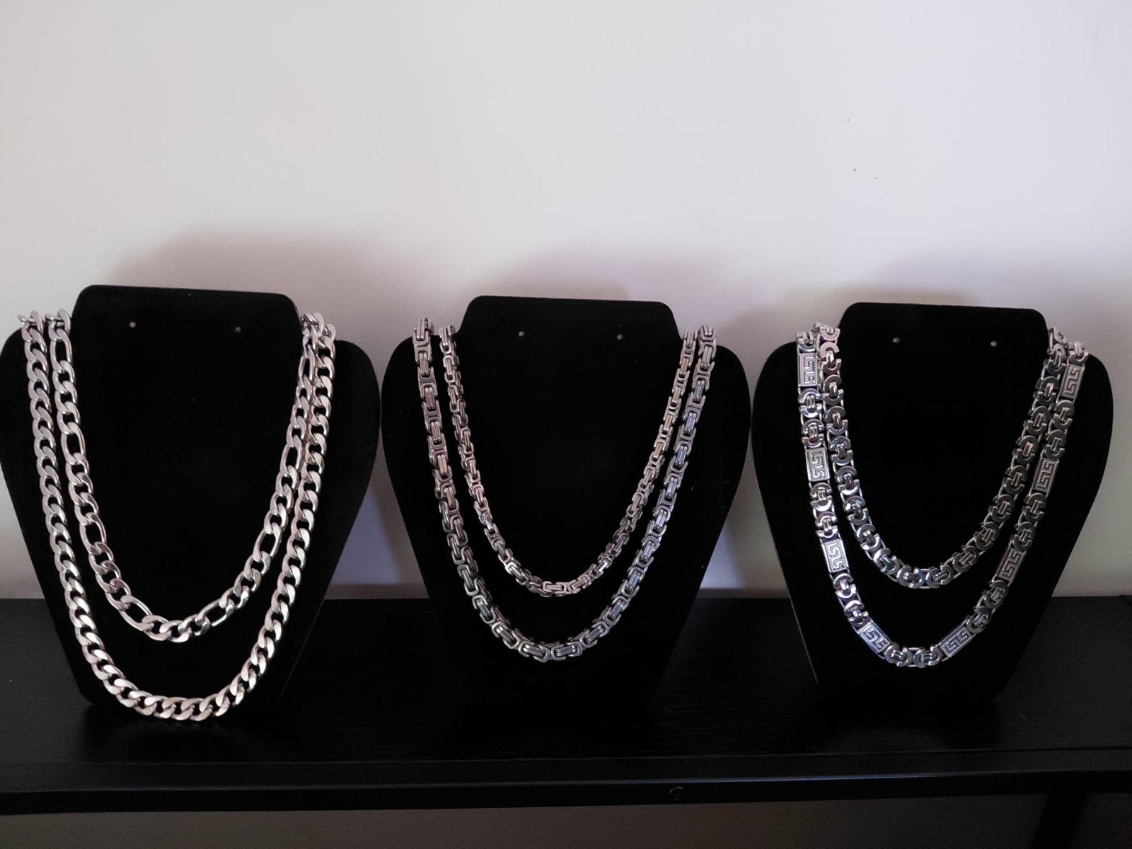 Diverse Koningskettingen & Cuban Link - RVS, Ophalen of Verzenden, Nieuw, Zilver, Overige materialen