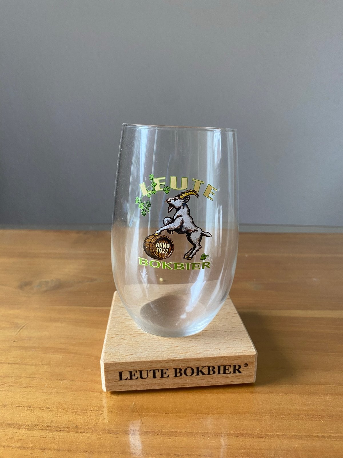 Bierglazen set: Leute Bokbier, Texels, Grolsch, Ophalen of Verzenden, Gebruikt, Bierglas