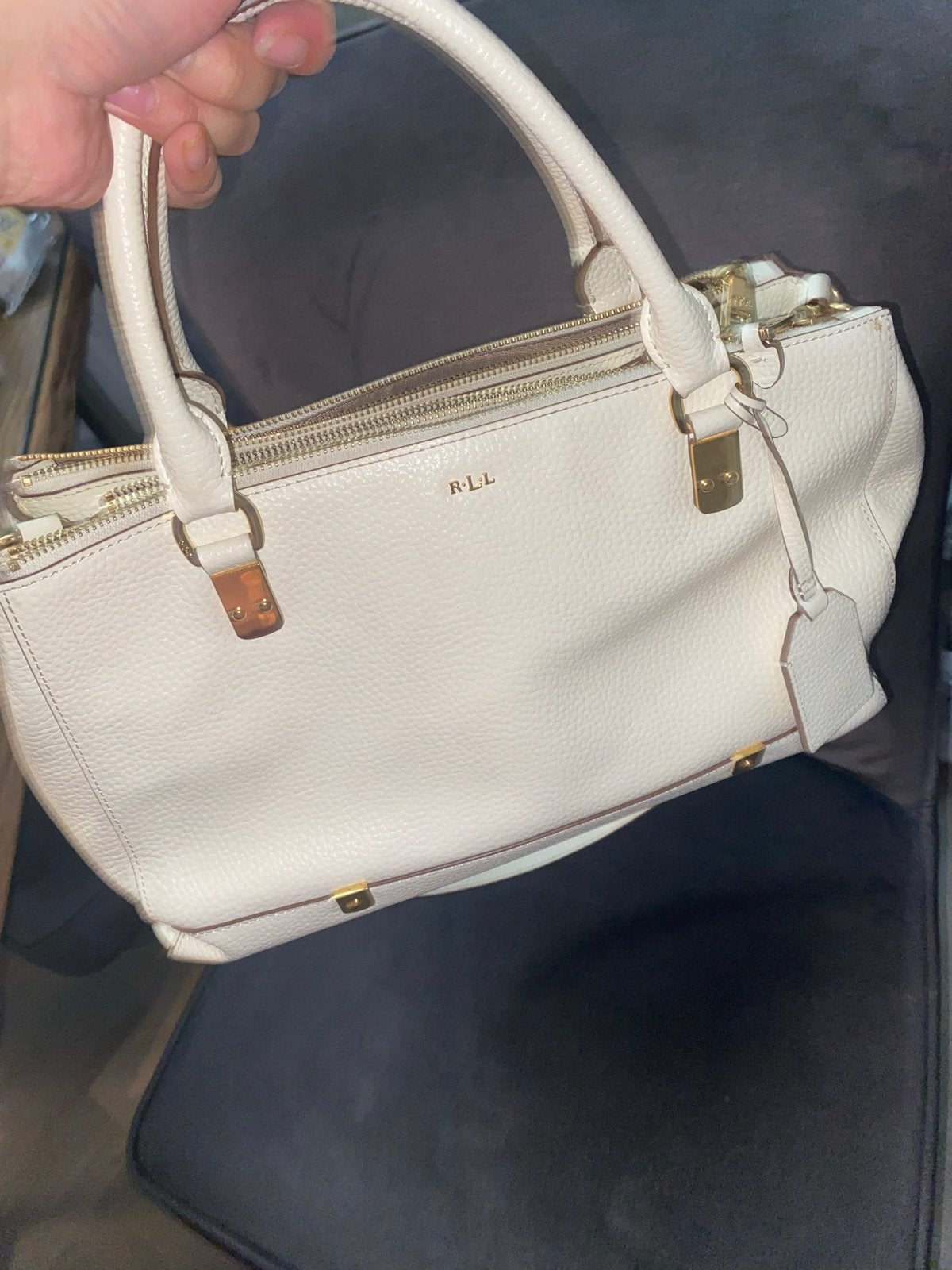 Originele Ralph Lauren tas - goede staat, Ophalen of Verzenden, Gebruikt, Wit, Handtas