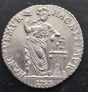 West Friesland 3 gulden 1793 (920/1000 zilver), Postzegels en Munten, Verzenden, Vóór koninkrijk, Losse munt, Zilver