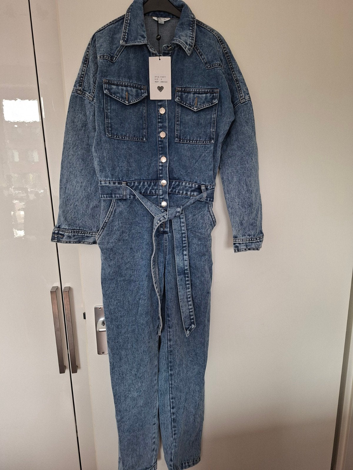 CIMINY PARIS Jeans Jumpsuit Maat S - Nieuw met kaartjes, Blauw, Nieuw, Ophalen of Verzenden, CIMINY PARIS