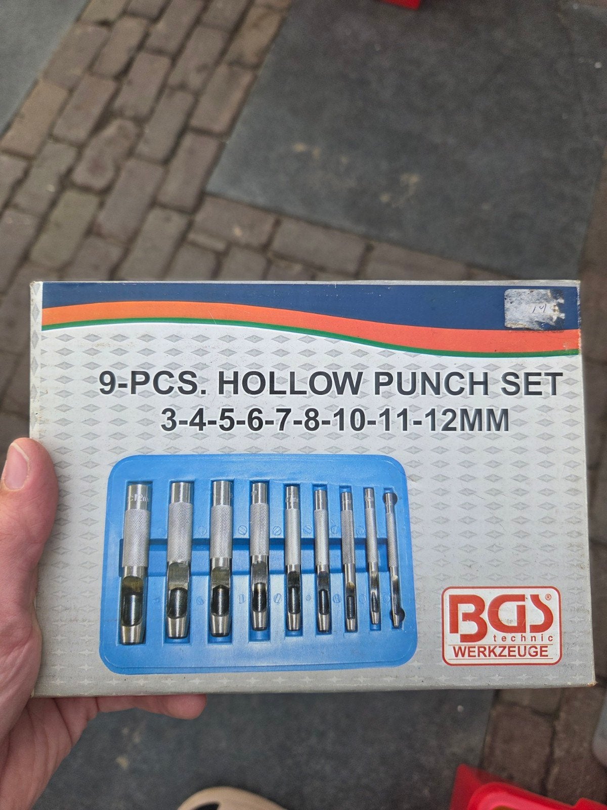 BGS Technic Holpijpset 9-delig (3-12mm), Doe-het-zelf en Verbouw, Gereedschap | Handgereedschap, Ophalen of Verzenden, Gebruikt