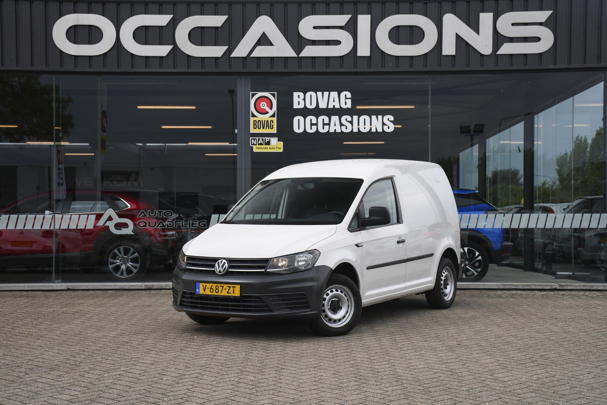 Volkswagen Caddy 2.0 TDI L1H1 BMT Trendline /Trekhaak/Cruise, Stof, Gebruikt, 4 cilinders, Met garantie (alle)
