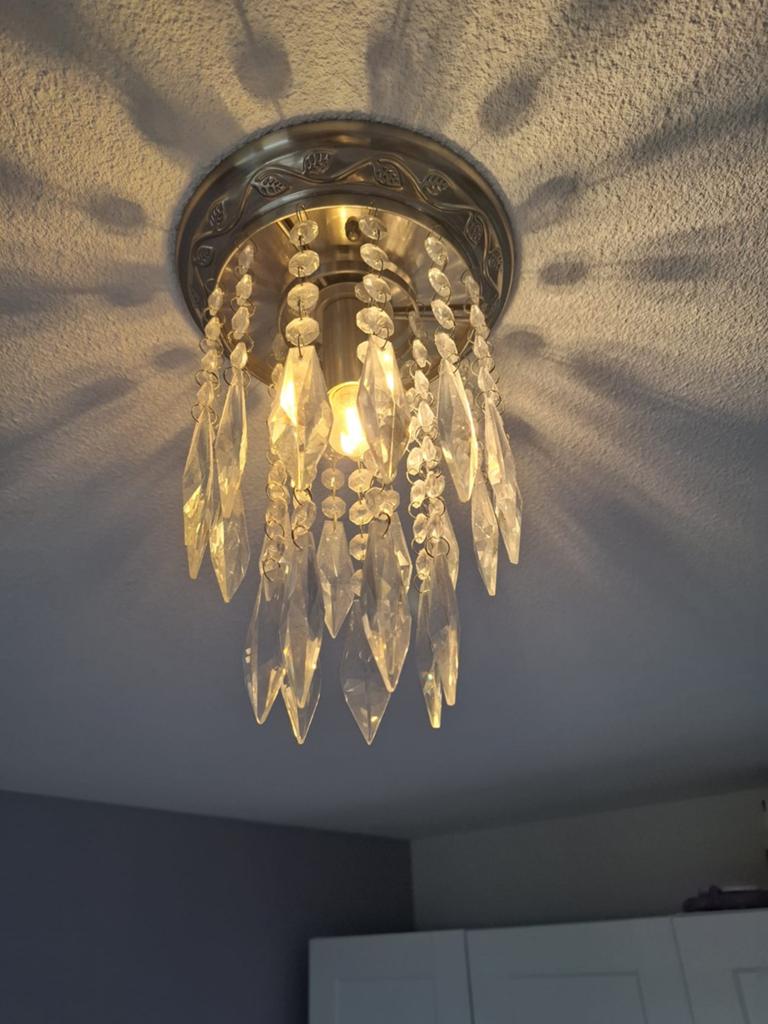 Elegante plafondlamp, Ophalen of Verzenden, Zo goed als nieuw