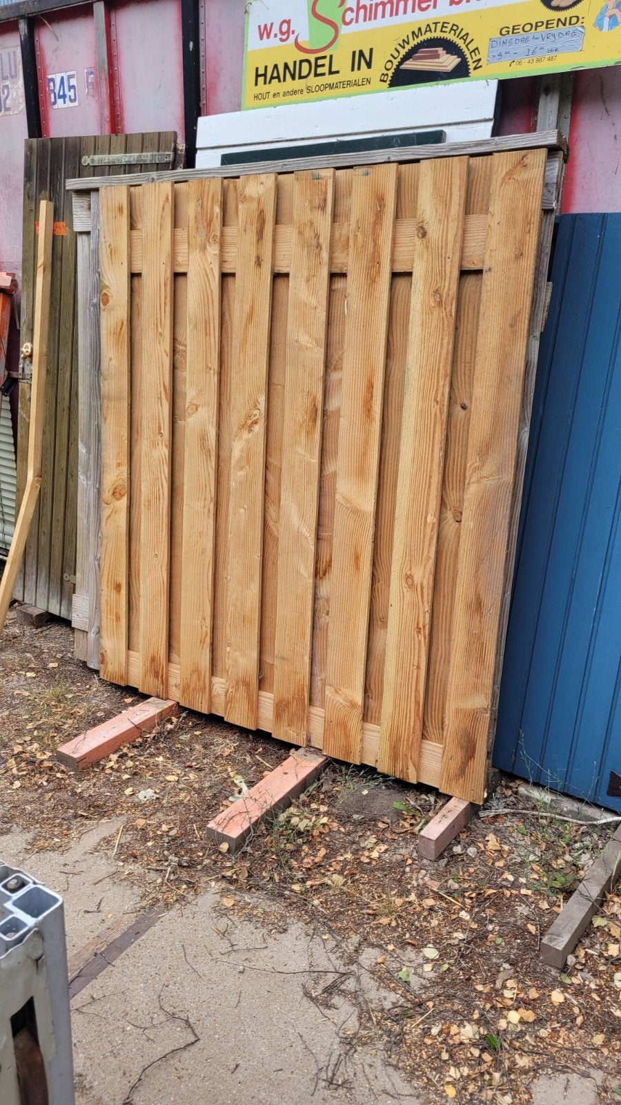3 stuks gebruikte Douglas schutting, Tuin en Terras, Ophalen, Minder dan 3 meter, Hout, 1 tot 2 meter