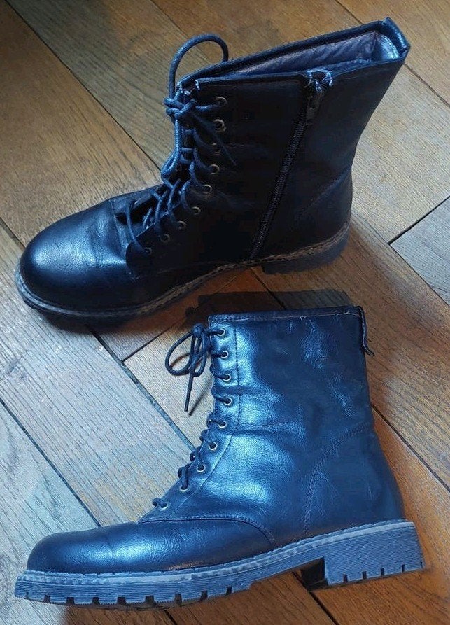 dames schoenen kisjes hoogmodel zwart, Zwart, Lage of Enkellaarzen, Ophalen of Verzenden, Zo goed als nieuw
