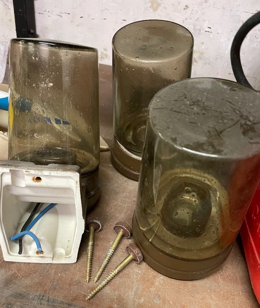 Gratis afhalen 3 (badkamer)lampen, Ophalen, Minder dan 50 cm, Gebruikt, Overige typen