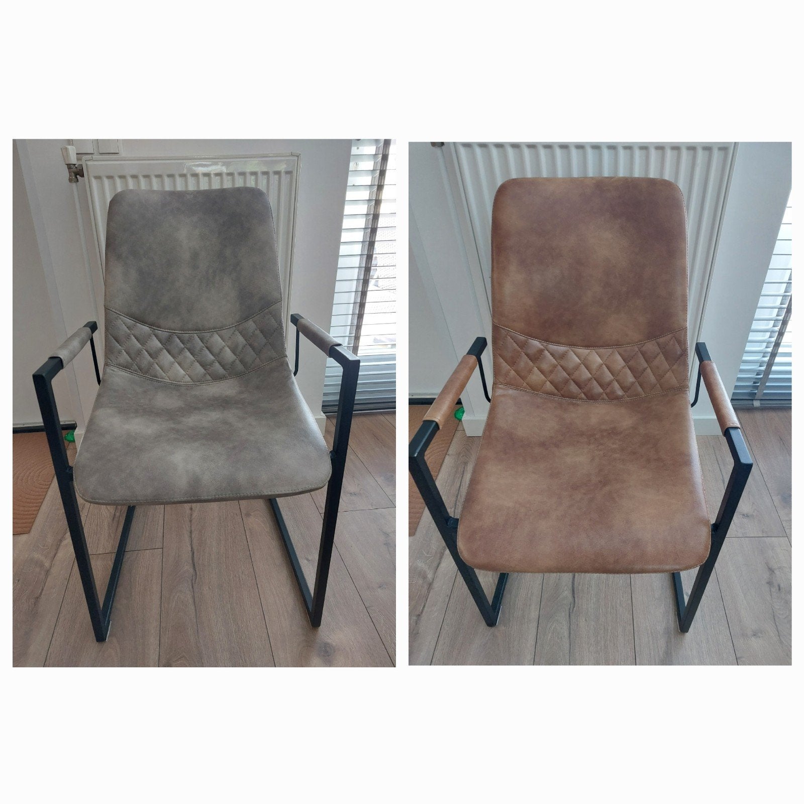 4 industriële eetkamerstoelen, Ophalen, Kunststof, Gebruikt, Vier