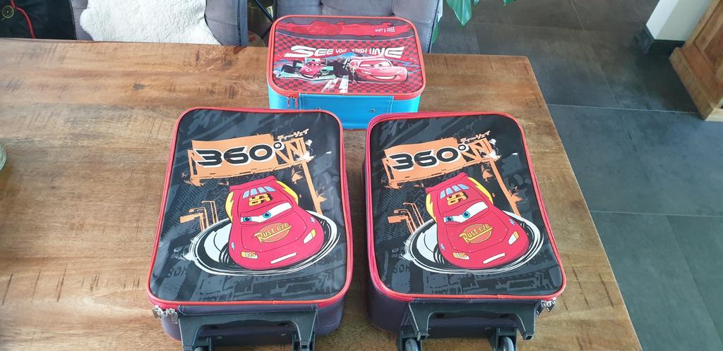 3 Leuke nette cars koffers, Ophalen, Gebruikt