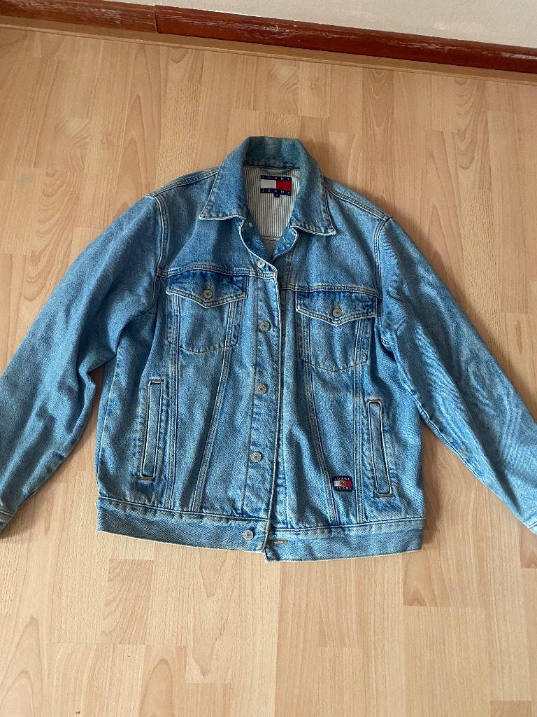Spijker jas van Tommy hilfiger, Blauw, Ophalen of Verzenden, Zo goed als nieuw, Maat 36 (S)