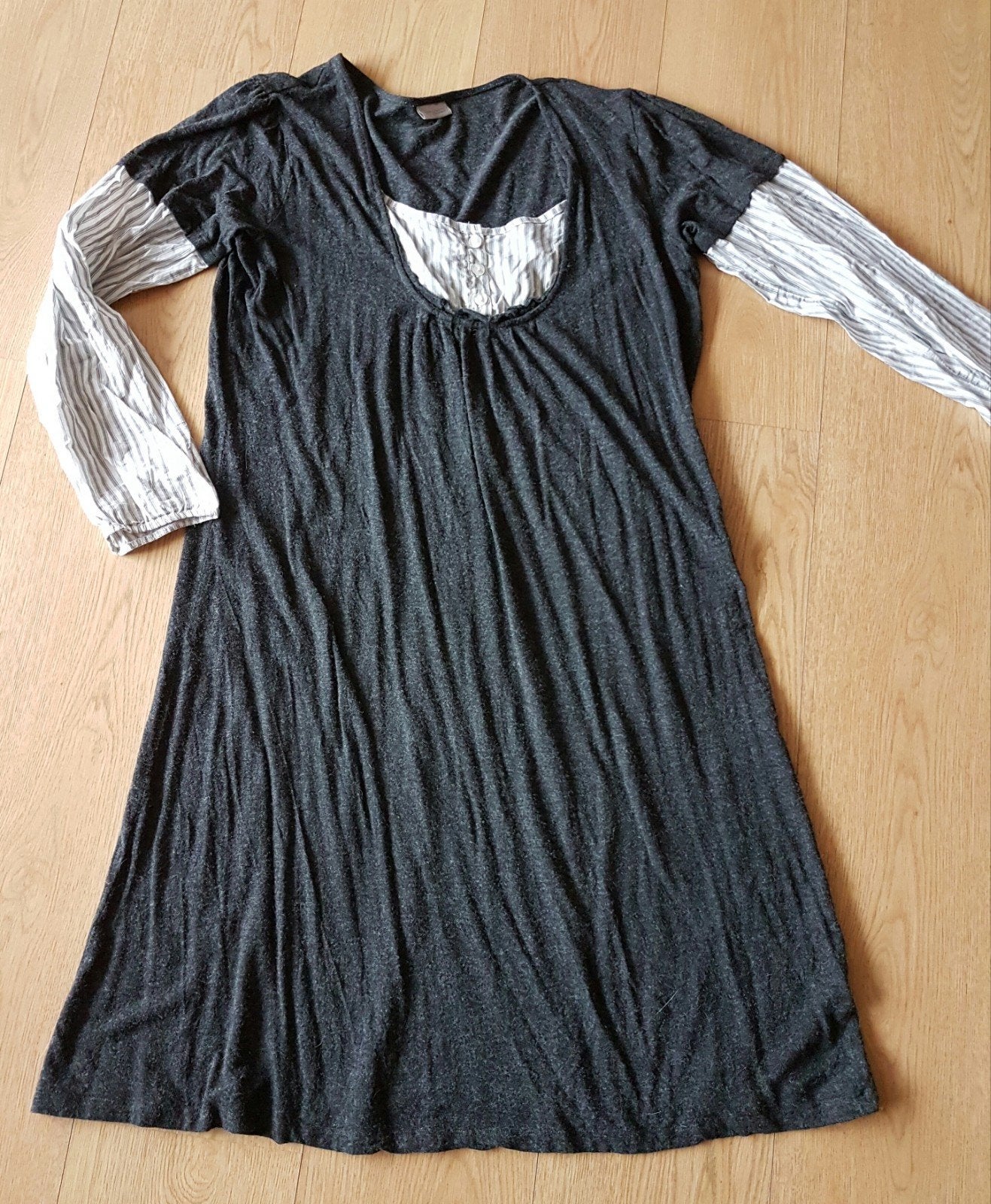 Jurk maat 2 XL, Maat 46/48 (XL) of groter, Ophalen of Verzenden, Knielengte, Grijs