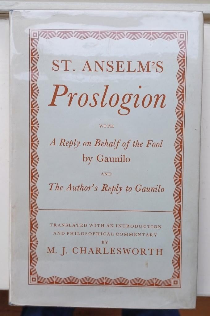 Anselmus - Proslogion, Boeken, Ophalen of Verzenden, Zo goed als nieuw, Christendom | Katholiek