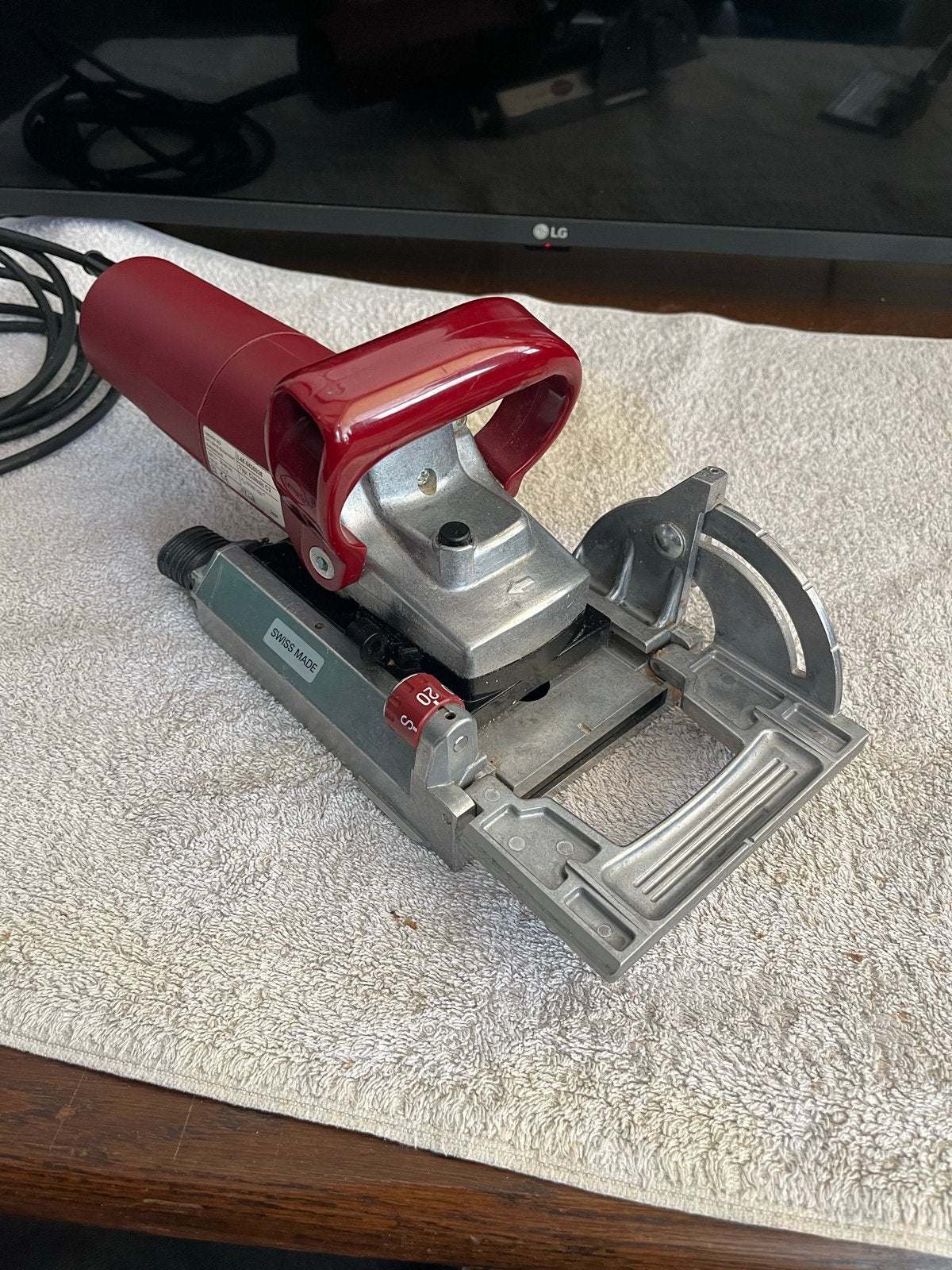 Lamello Classic C2 Lamellenfrees met accessoires en doos, Doe-het-zelf en Verbouw, Ophalen, Gebruikt, Elektrisch, Lamellenfrees