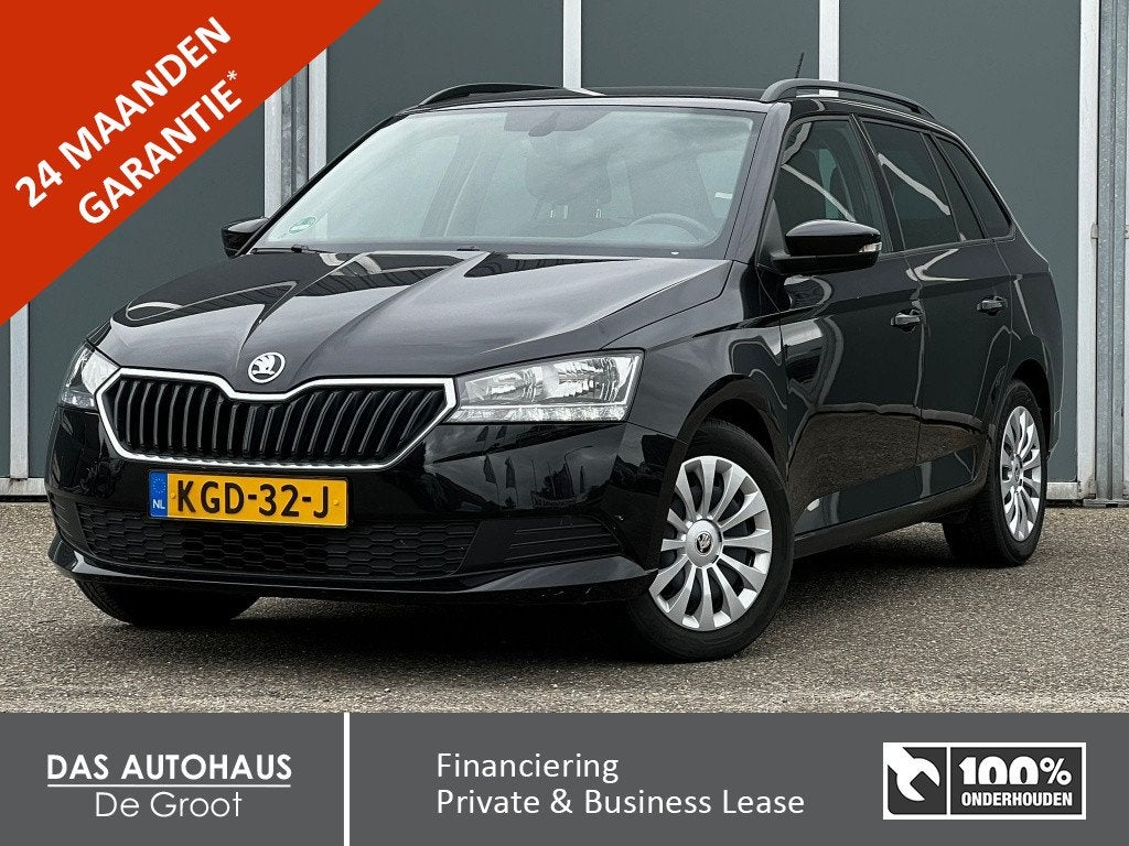 Skoda Fabia Combi 1.0 MPI Ambition | Carplay | Climate | Cru, Keurmerk '100% Onderhouden', 12 maanden, Stof, Gebruikt