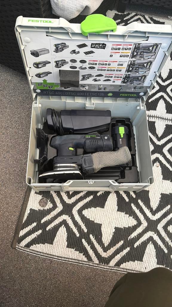 Festool DTSC 400 3,0 I-Plus Accu Deltaschuurmachine 18V, Ophalen of Verzenden, Zo goed als nieuw, 600 tot 1200 watt, Excentrische schuurmachine