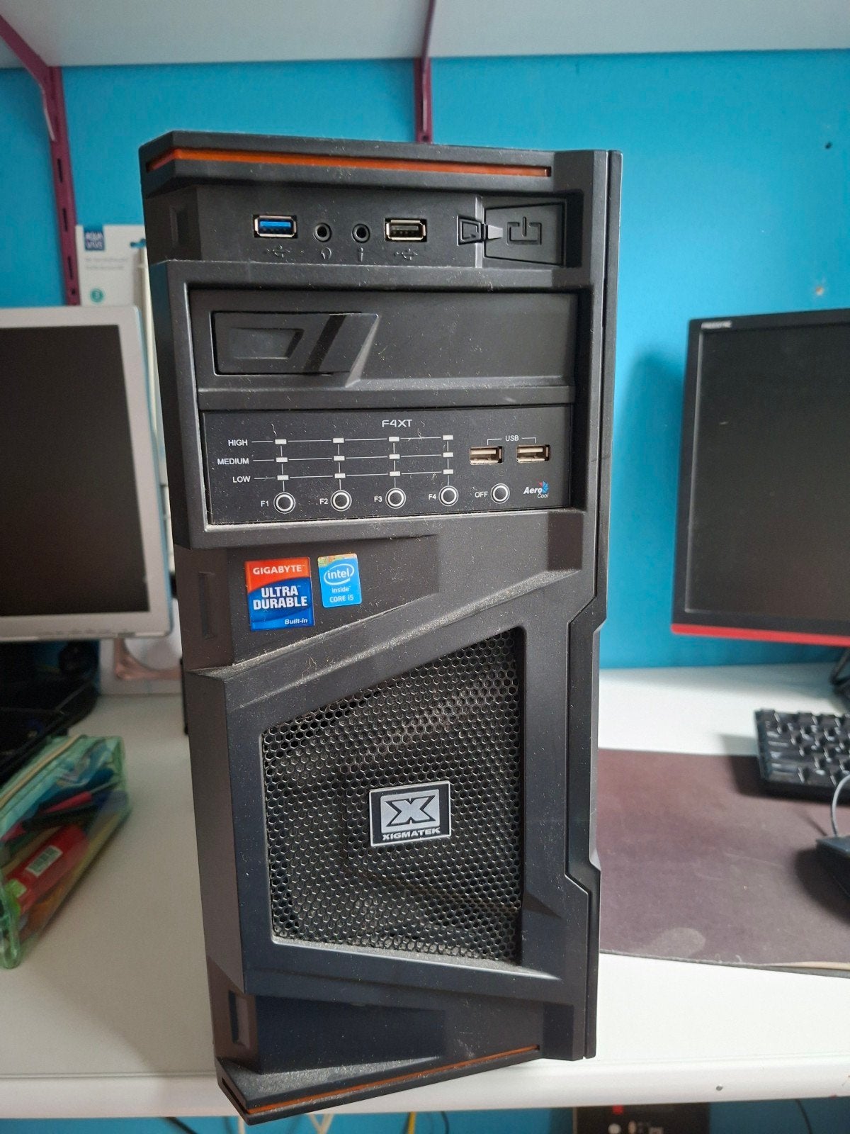 Gaming PC Intel i5-4670K 3.4GHz, 16GB RAM, SSD/HDD, 24" Moni, Ophalen, Gebruikt, Met monitor, Diverse (AOC monitor)