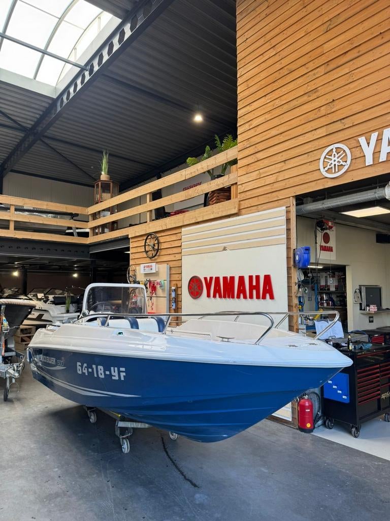 Quicksilver 500 Commander met Evinrude E-TEC 75 pk bj 2020, Watersport en Boten, 70 pk of meer, Ophalen of Verzenden, Zo goed als nieuw