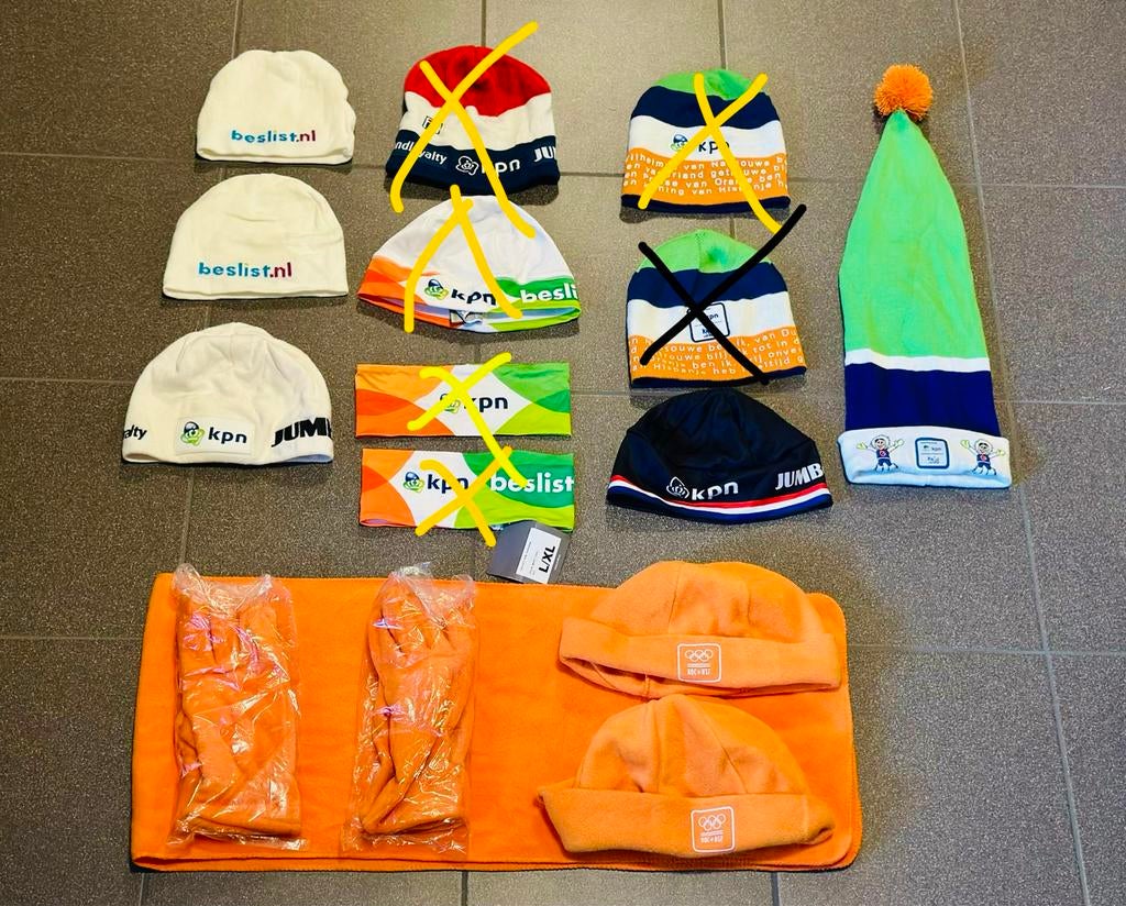 Mutsen wintermuts haarband sportmuts schaatsmuts skimuts, Ophalen of Verzenden, Zo goed als nieuw, Overige typen, Overige merken