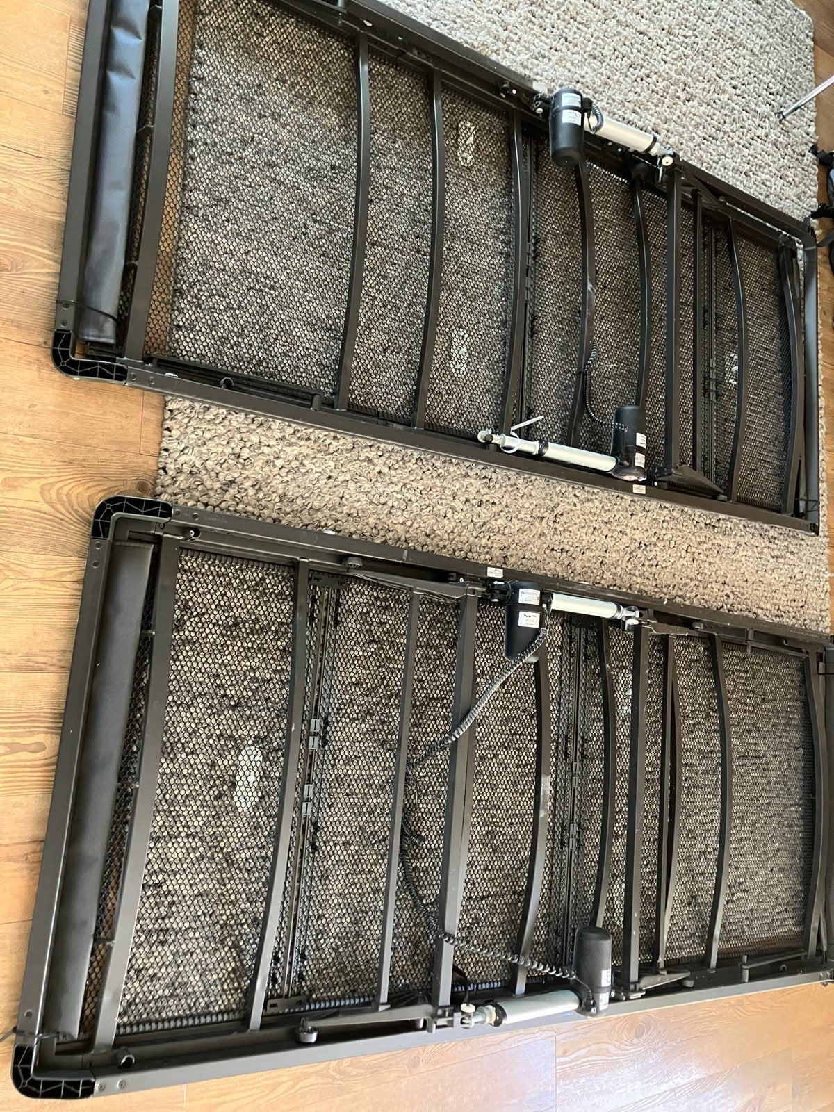 Auping spiraalbodem elektrisch verstelbaar 90x210, Ophalen, Gebruikt, 90 cm, Eenpersoons