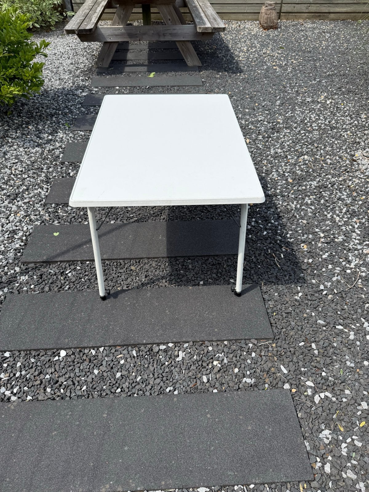 Inklapbare tafel 100x65 met verstelbare poten, Ophalen of Verzenden, Gebruikt