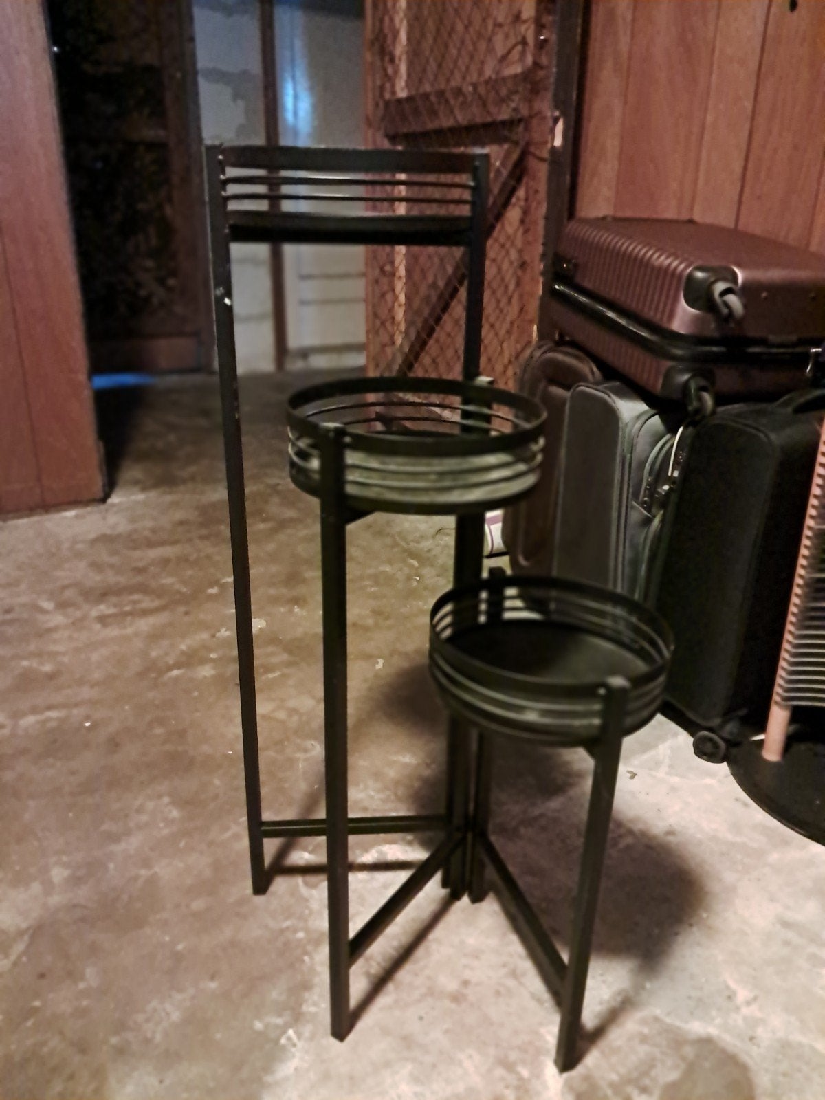 Metalen plantenrek met 3 niveaus, Ophalen, Gebruikt, Minder dan 60 cm, Metaal