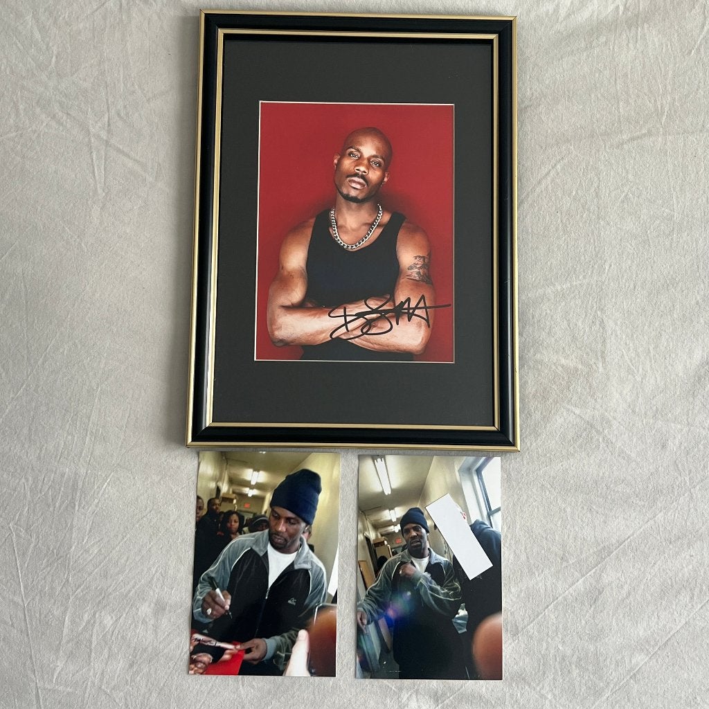 DMX gesigneerde foto, Verzamelen, Muziek, Artiesten en Beroemdheden, Ophalen of Verzenden, Nieuw, Foto of Kaart, Gesigneerd