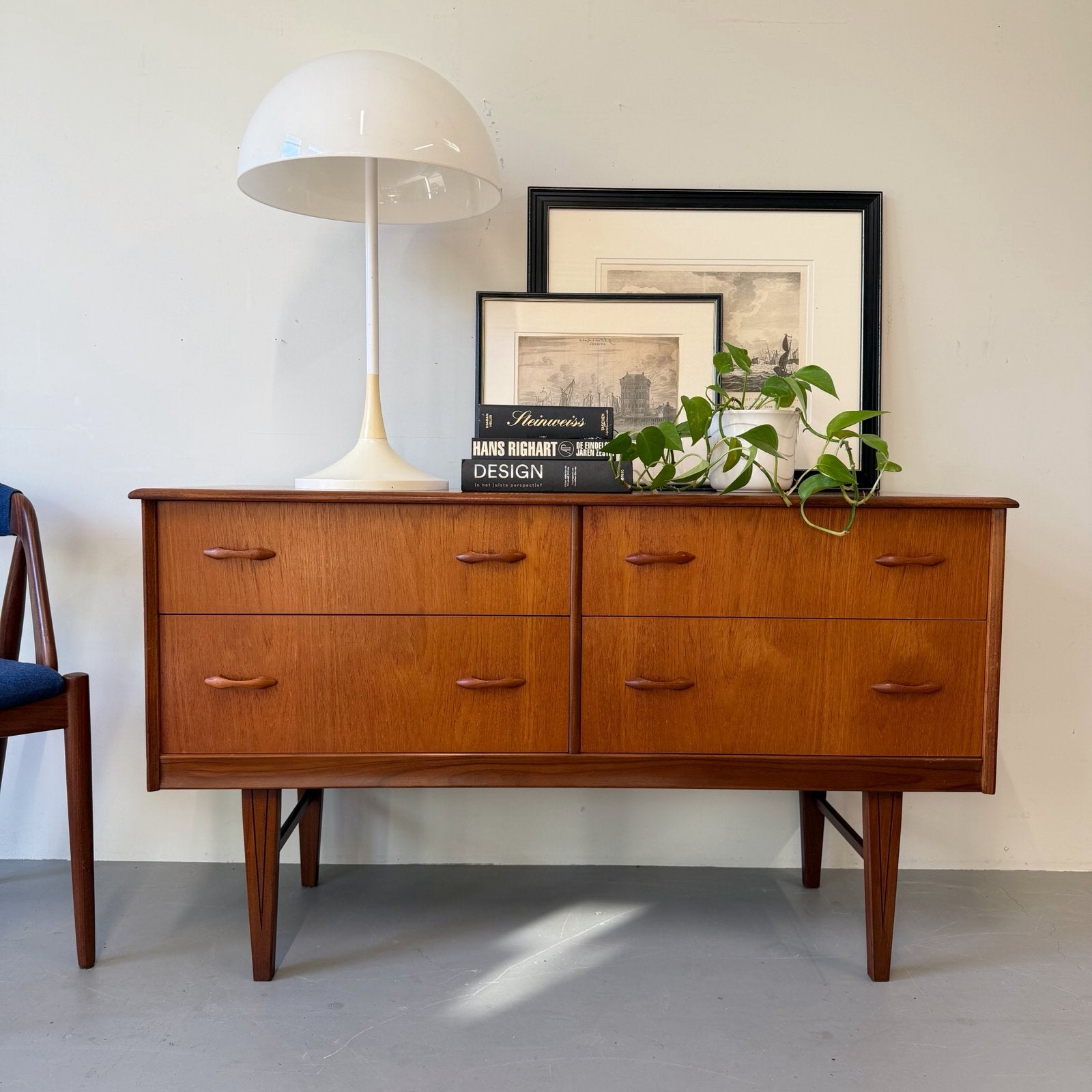 - Vintage compact dressoir •Homeworthy UK•, Gebruikt, 100 tot 150 cm, ., Ophalen of Verzenden