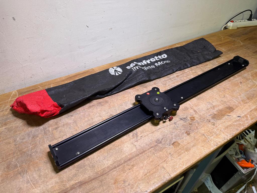 Manfrotto MVS100A Camera Slider 100 statief, Audio, Tv en Foto, Fotografie | Statieven en Balhoofden, Ophalen of Verzenden, Zo goed als nieuw