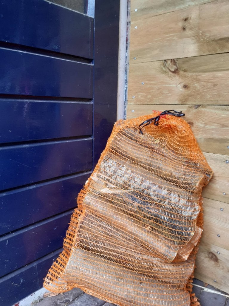 Haardhout 22L gedroogd, Minder dan 3 m³, Ophalen