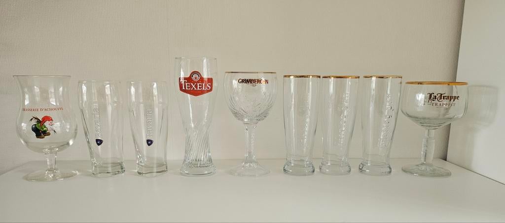 Gratis diverse bierglazen, Ophalen, Zo goed als nieuw, Bierglas