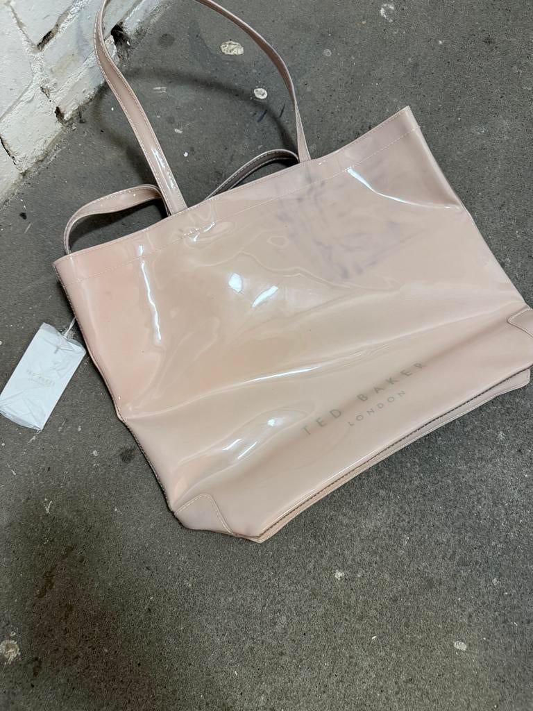 Echte Ted Baker Shopper Tas - Roze Lakleer, Ophalen of Verzenden, Zo goed als nieuw, Roze, Shopper