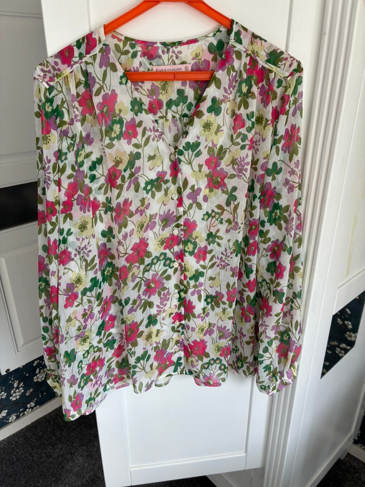 Fleurige blouse van Studio Anneloes, Ophalen of Verzenden, Zo goed als nieuw, Meerkleurig