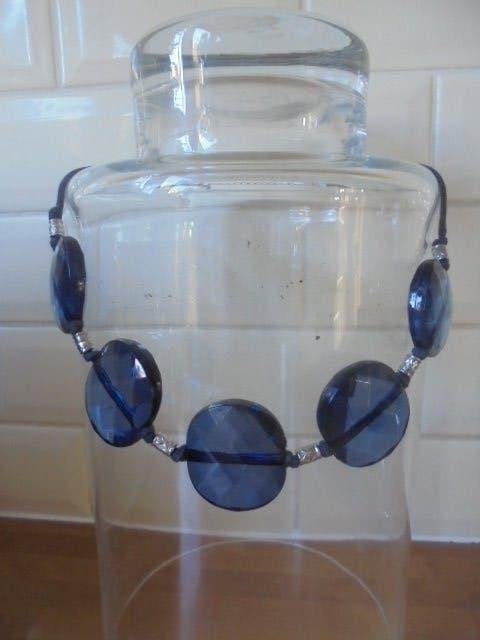 LBVYR ketting blauw verstelbaar, Overige materialen, Verstelbaar, Blauw, Nieuw